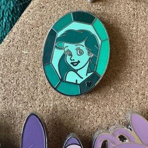 Disney Ariel Pin with Teal and Silver Accents